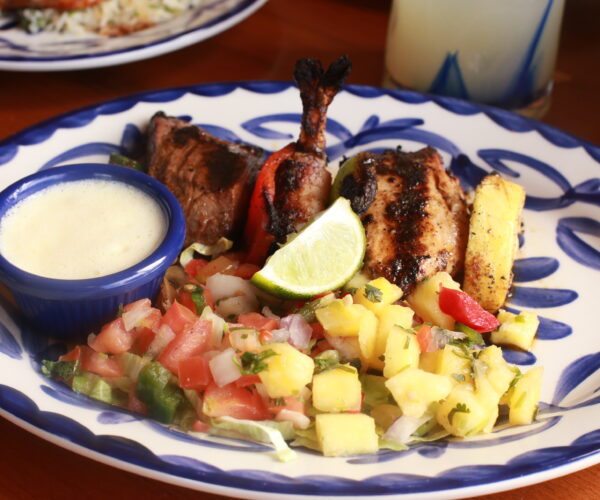 Mixed Grill with fresh pineapple pico